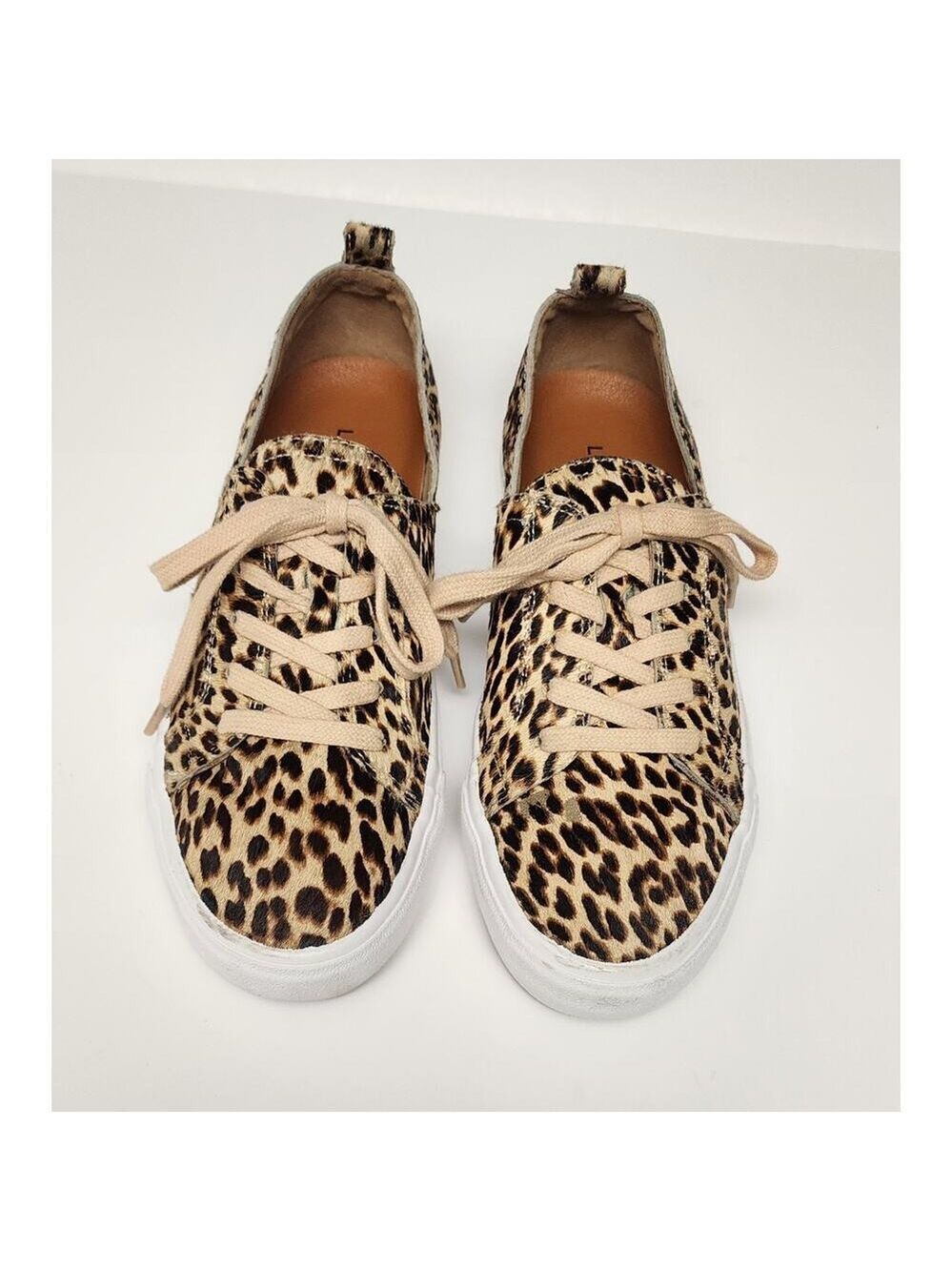 Lucky Brand Dansbey Cheetah Print Casual Sneakers Shoes Color Brown Size US 7.5M - Picture 7 of 15